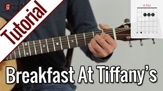 Deep Blue Something  Breakfast At Tiffanys  Gitarren Tutorial Deutsch [upl. by Ellennaj]