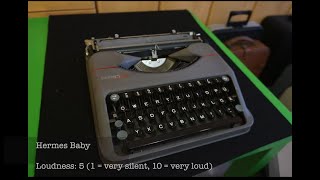 19 different typewriters  sound comparison [upl. by Rafaelof99]