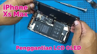 Penggantian LCD iPhone Xs Max OLED Bukan Original 100 [upl. by Cornie]