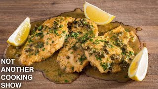 how to make EASY CHICKEN PICCATA [upl. by Aekin]