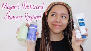 Trying Megan Moons Sensitive Skin Skincare Routine from Wishtrend [upl. by Annaira]