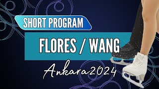 Olivia FLORES  Luke WANG USA  Junior Pairs Short Program  Ankara 2024 [upl. by Haggi]