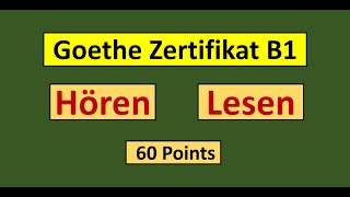 Goethe Zertifikat B1 Hören Lesen Modelltest mit Antworten am Ende  Vid  208 [upl. by Maurizio]