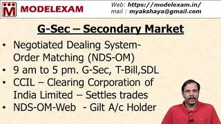 Secondary Market of Government Securities Market  Gilt Account  CCIL  NDS  OM [upl. by Ailec226]