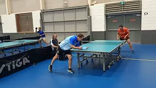 2024 NSW veterans div 1 Sourav Majumdar vs Robert Beaumont set 5 [upl. by Litton]