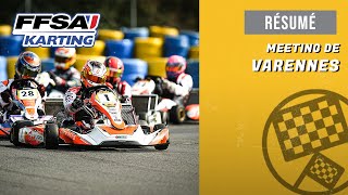 Karting  résumé du meeting de Varennes [upl. by Litha]