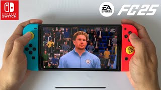 EA Sports FC 25 On Nintendo Switch OLED Full Gameplay  Manchester City Vs Bayern Munich [upl. by Noelani]