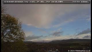 20 October 2024  Lochgelly WeatherCam Timelapse [upl. by Idihsar433]