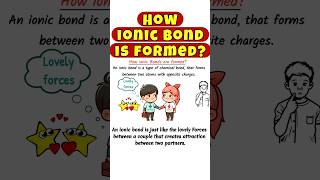 How ionic bond is formed ionicbond ionic ionicbonding chemicalbond chemistry shorts short [upl. by Airednaxela]