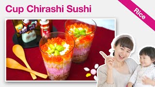 How To Make Cup Chirashi Sushi Recipe Soboro ChirashiZushi For Hinamatsuri Doll Festival In Japan [upl. by Oiruam]