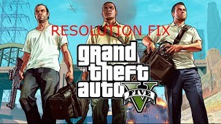 GTA 5 Resolution Problem Fix 100 Working [upl. by Hannahsohs]