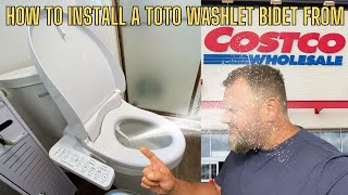 How to Install a Toto Washlet Bidet from Costco [upl. by Wichern]