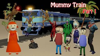 Gulli Bulli And Mummys Train  Mummy In Train Horror Story  Gulli Bulli  MJOH Toons [upl. by Karon949]