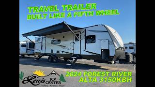 Travel Trailer Built Like A Fifth Wheel 2024 Alta 3150KBH Walkthrough [upl. by Essam]