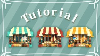 Minecraft  How To Build a Easy Market Stall  Tutorial  Survival Designs [upl. by Althea]