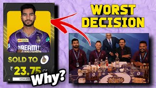 KKR AUCTION 2025 DAY 1 REVIEW  BIGGEST MISTAKE OF KKR IN IPL AUCTION 2025 [upl. by Glaab]