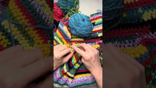 Crocheting colorful sweater part 7 [upl. by Nodrog835]