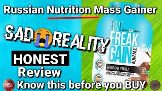 Russian Nutrition Freak Mass Gainer HONEST review  with LAB TEST [upl. by Donelson102]