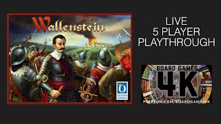 Wallenstein Boardgame 5 Player Live Playthrough [upl. by Schweitzer]