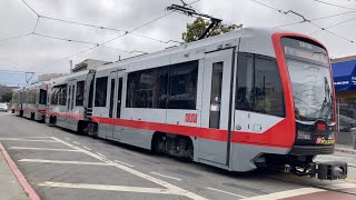 Muni Metro N Judah  Irving St amp 9th Ave San Francisco California [upl. by Lipman208]