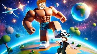 ROBLOX CHOP AND FROSTY COMPETE IN KICKBOXING SIMULATOR [upl. by Ayikahs11]