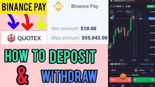 How To Deposit And Withdraw With Binance Pay In QuotexAtutaka Solutions [upl. by Gnouc]