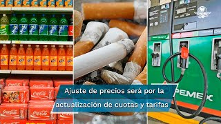 Por ajuste en inflación refrescos cigarros y gasolinas serán más caros en 2023 [upl. by White]