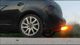 VAG 20TDI 2Step AntiLag Flame Launch Control  Over 3Bar of boost  EA189 EA288 [upl. by Muiram809]