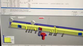 CutMyTimber Hundegger Speedcut bridge beam part 2 cnc simulation [upl. by Ellesig230]