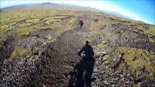 MTB AM Bláfjöll to Hafnafjörður via Grindarskörð [upl. by Netsirhc200]