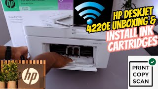 HP DESKJET 4200e Unboxing and Set up Ink Cartridges [upl. by Anner114]