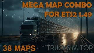 Mega Map Combo ETS2 149  38 Maps with Promods ROEX Eurafrica RTA Aral Grand Utopia  Tutorial [upl. by Rollet]