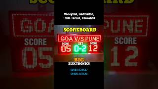 Digital Scoreboard For 🏐Volleyball🏸Badminton🏓Table Tennis🏀Throwball  BIG Electronics Scoreboard [upl. by Secor]