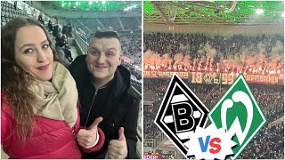 Borussia Mönchengladbach vs SV Werder Bremen Stadionvlog Pyroshow 🔥 DFL Boykott UVM [upl. by Fanny]