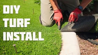 How To Install Artificial Turf  DIY Artificial Grass [upl. by Shah]