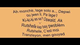 Oswald Ft Rutshelle Guillaume  Kraze Lyrics Closed Captioned [upl. by Weissmann]