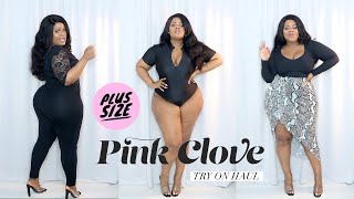 Feeling Like A Baddie  Pink Clove Plus Size Try On Haul  Edee Beau [upl. by Anaitat]