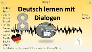 Dialoge A2  B1 Deutsch lernen durch Hören  8 [upl. by Aihsenad799]