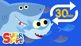 Baby Shark Extended Mix  30 Mins  Kids Songs  Super Simple Songs [upl. by Airpal235]