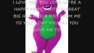 Barney i love you lyrics [upl. by Colson]