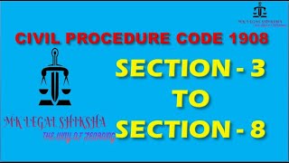 Section 3 to section 8 Civil Procedure Code 1908 [upl. by Florie]