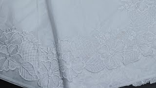 White Organdy Cotton Sarees [upl. by Odlaumor]