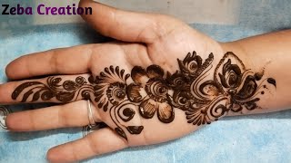 Right Hand Front Side Mehndi Design  Simple Mehndi Design  Mehandi Design [upl. by Ahsinotna]