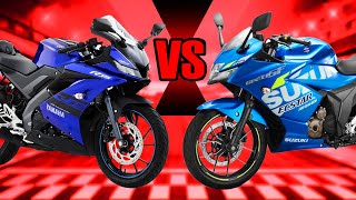 Yamaha R15 vs Suzuki GIXXER 250 SF  ¿Cuál te da más por tu dinero  Carrera con humillada incluida [upl. by Atteugram]