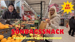 20241020 SÖNDAGSSNACK  Söndagspromenad med kommersiella inslag [upl. by Macmullin]