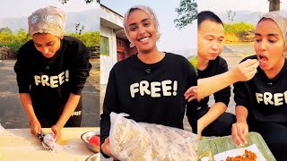 yi Mann and Peng Shuai make Ethiopian food  Injera [upl. by Odlareg]