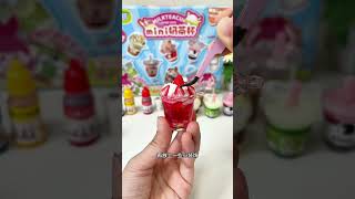 This set of DIY mini milk tea toys is so fun Children love it Its time to arrange some weird [upl. by Atnuahs739]