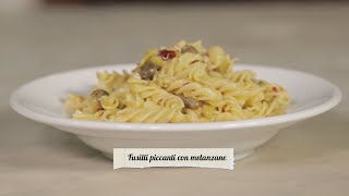 Fusilli piccanti con melanzane  Le ricette del convento [upl. by Leone511]