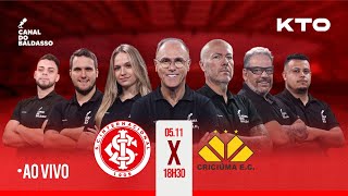 AO VIVO SUPER JORNADA KTO INTERNACIONAL X CRICIÚMA  CAMPEONATO BRASILEIRO  213 [upl. by Yonit]