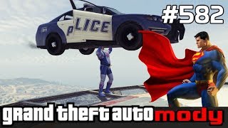 GTA 5 Po Polsku Mody 582 SUPERMAN Ćwiczy w Mieście [upl. by Scales]